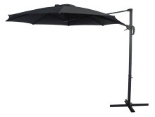 Fritthengende parasoll Washington Ø300 cm grå/svart